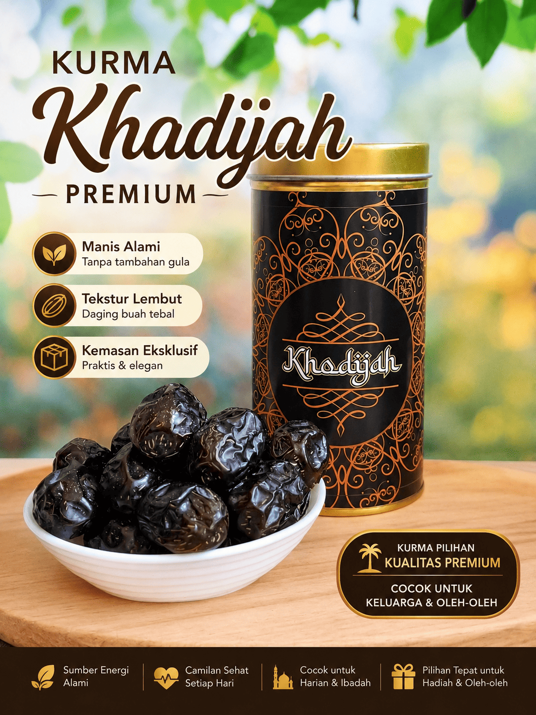 Kurma Ajwa Asli atau Kurma Nabi di Distributor Tangerang Panongan