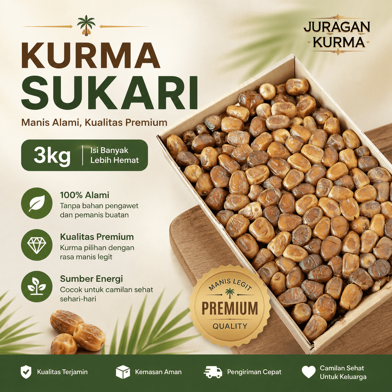 Grosir Kurma Tangerang: Distributor Premium Murah di Cikupa, Panongan, dan Sekitarnya