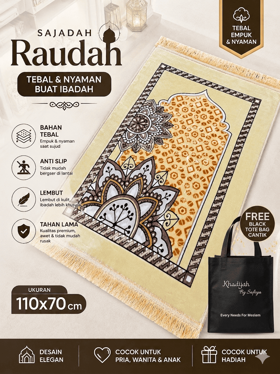 Sajadah Raudhah Tebal 