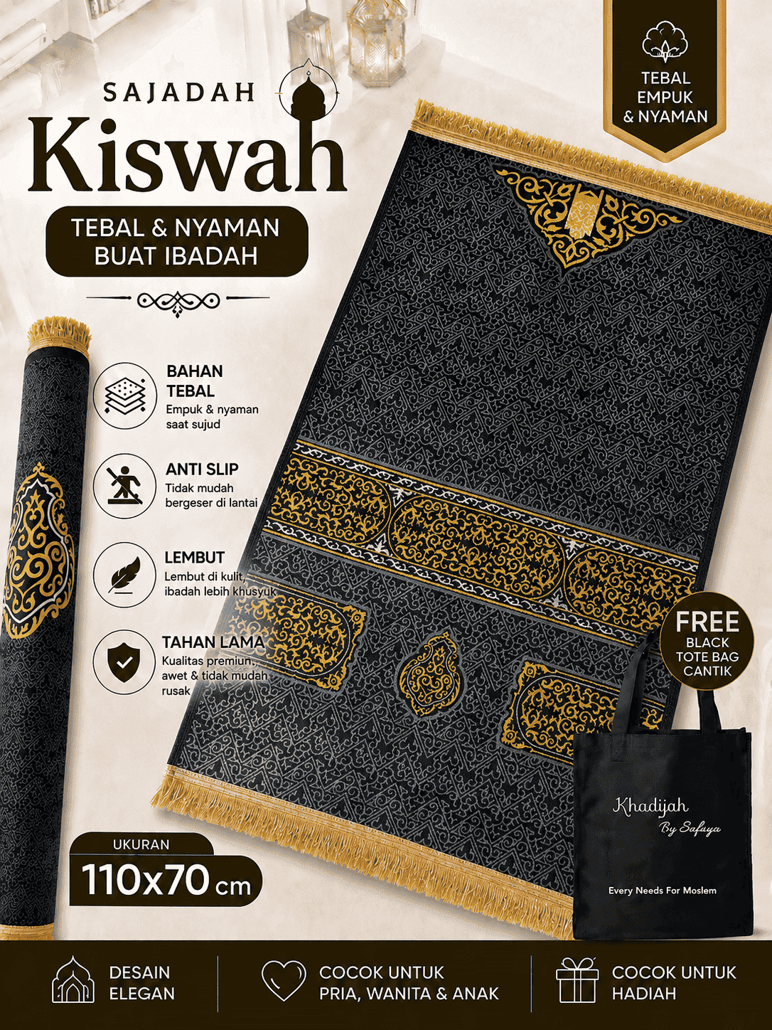 Sajadah Kiswah tebal